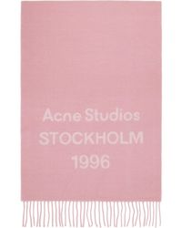 Acne Studios - Wide Logo Scarf - Lyst