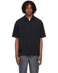 Izzue - ブラック ボタンアップシャツ - Lyst