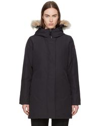 Canada Goose Navy Down Victoria Parka - Blue