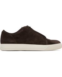 Lanvin - Dbb1 Suede Zip Sneakers - Lyst