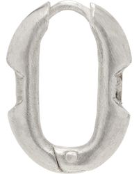 Parts Of 4 - Boucle d'oreille unique argentée à maillon deco - Lyst