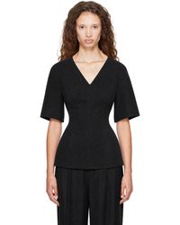 Lisa Yang - Doublé V Neck Top - Lyst