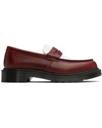 Dr. Martens - Burgundy & Penton Two-Tone Leather Loafers - Lyst