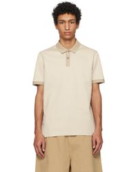 BOSS - Polo En Coton Mercerisé À Motif Texturé - Lyst