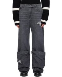JW Anderson - Ssense Exclusive Gray Bucket Jeans - Lyst
