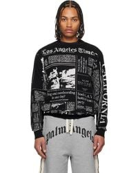 Palm Angels - Pull Noir Édition La Times - Lyst