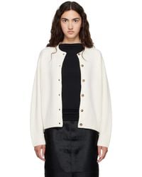 Loulou de Saison - Off- Aidar Lds Wool Cashmere Cardigan - Lyst