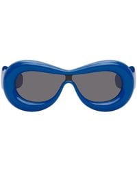 Loewe - ブルー Inflated goggle サングラス - Lyst