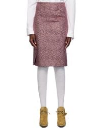 Dries Van Noten - Jacquard Midi Skirt - Lyst