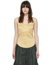 Maiden Name - Ssense Exclusive Tan Naomi Camisole - Lyst