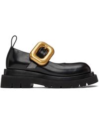 Bottega Veneta - Flâneurs de style chaussures charles ix noirs à semelle épaisse - Lyst
