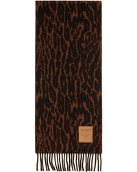 Ganni - Compact Wool Scarf - Lyst