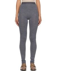 Bottega Veneta - Wool Rib Seamless Leggings - Lyst