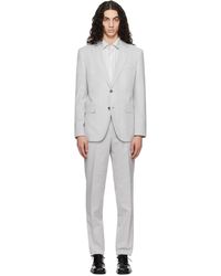 BOSS - Two-Piece Regular-Fit Stretch Bouclé Suit - Lyst