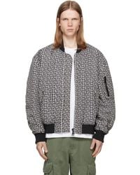 Balmain - Monogram Bomber Jacket - Lyst