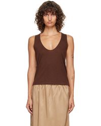 Loulou de Saison - ブラウン Albia Lds ジャージ タンクトップ - Lyst