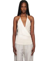 Rick Owens - Off- Temple Draped Top - Lyst