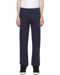 Sunspel - Pantalon bleu marine à cinq poches - Lyst