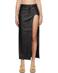 GRLFRND - Blanca Leather Midi Skirt - Lyst