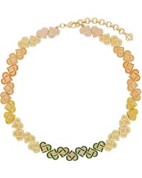 Casablancabrand - Heart Monogram Necklace - Lyst