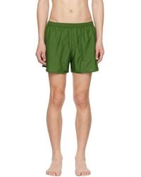 Ami Paris - Green Ami De Cœur Swim Shorts - Lyst