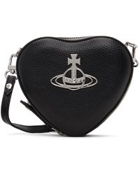 Vivienne Westwood - Mini sac à bandoulière en forme de cœur louise noir - Lyst
