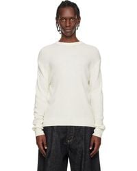 Studio Nicholson - Off- Portland Knit Sweater - Lyst