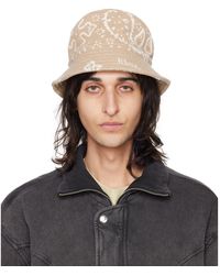 Rhude - Beige Knit Bucket Hat - Lyst