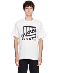KENZO - Off- Sounds' Embroidered T-Shirt - Lyst