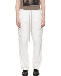 Rick Owens - Off- Temple Creatch Drawstring Cargo Pants - Lyst