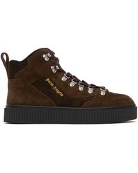 Palm Angels - Brown Paneled Hiking Boots - Lyst
