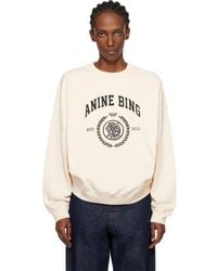 Anine Bing - Off- Miles Collegiate Sweatshirt - Lyst