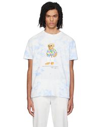 Polo Ralph Lauren - ホワイト&ブルー Beach Club Bear Tシャツ - Lyst