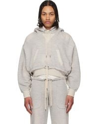 R13 - Cinched Hem Popover Hoodie - Lyst