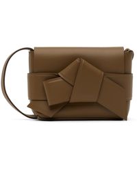 Acne Studios - Mini sac à bandoulière brun à nœud musubi - Lyst