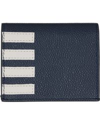 Thom Browne - Pebble Grain 4-Bar Double Card Holder - Lyst