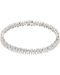 Hatton Labs - Bracelet Rivière Argenté À Ornements En Forme De Goutte - Lyst
