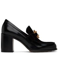 Bottega Veneta - Chaussures à talon bottier noires à ferrure monsieur - Lyst