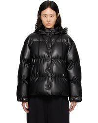Stella McCartney - スナップボタン フェイクレザー パファージャケット - Lyst