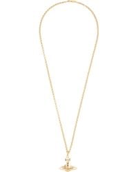 Vivienne Westwood - Collier Doré À Petit Pendentif À Orbe - Lyst