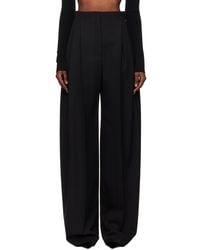 Mugler - Wide Pleated Trousers - Lyst