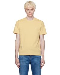 Ami Paris - T-shirt jaune à logo ami de cœur - Lyst