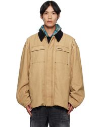 we11done - Long Washed Work Jacket - Lyst