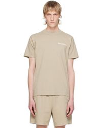 Sporty & Rich - Sportyrich t-shirt 'drink more water' taupe - Lyst