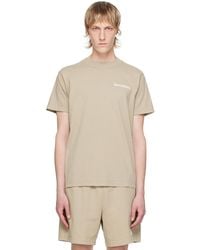 Sporty & Rich - Taupe 'Drink More Water' T-Shirt - Lyst