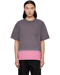 Sacai - Garment Dye Cotton Jersey T-Shirt - Lyst
