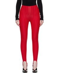 Mugler - Ssense Exclusive Corseted Leggings - Lyst