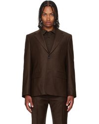 Ferragamo - Single Breasted Flannel Blazer - Lyst
