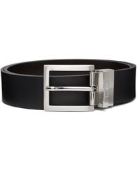 HUGO - Buffed Leather Belt - Lyst