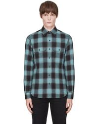 Tom Ford - Brushed Check Military Fit Shirt - Lyst